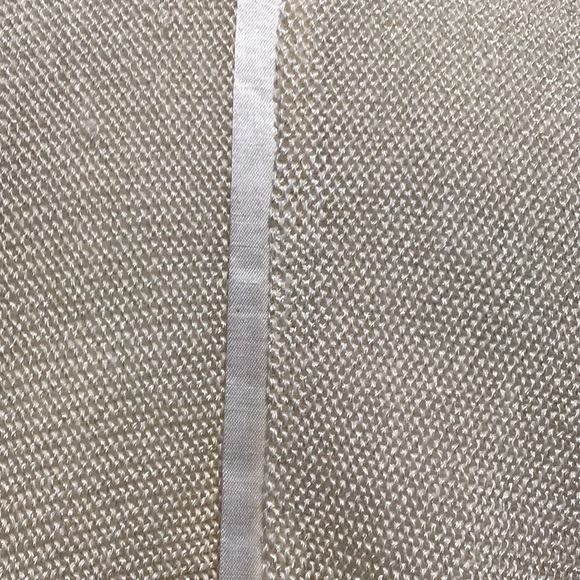 Dino Valiano Ivory Knit Cardigan with Linen Blend Trim, Size‎ Medium - Picture 9 of 10